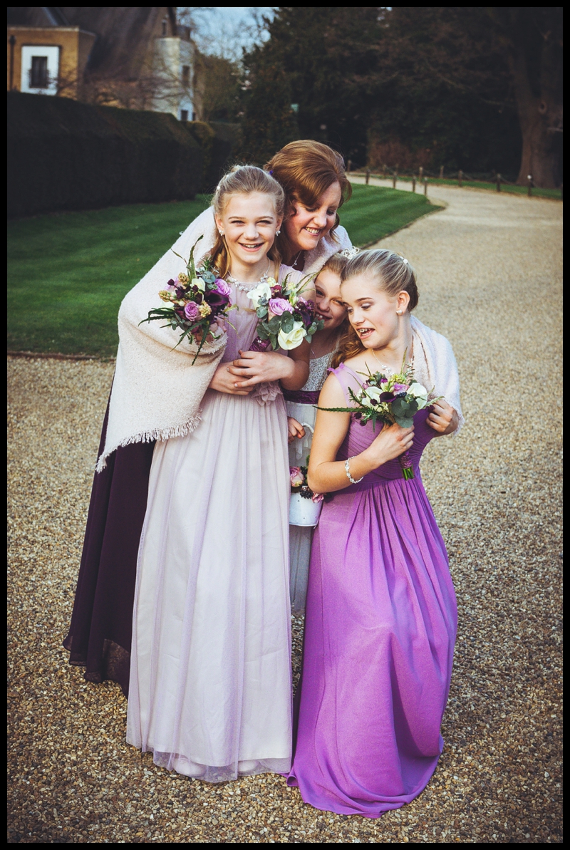 image of bridesmaids at hanbury manor