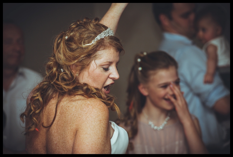 image of a bride dancing