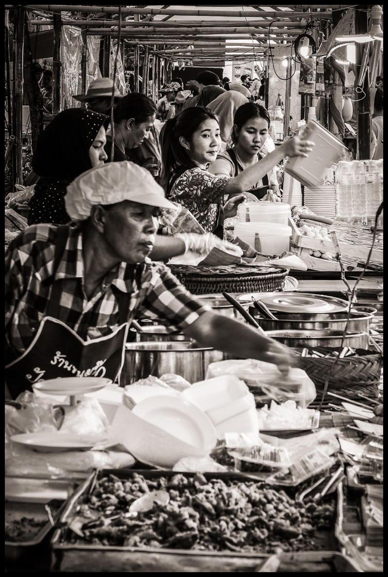 Food stall at the Krabi Naga Festival in Krabi. Thailand 2020
