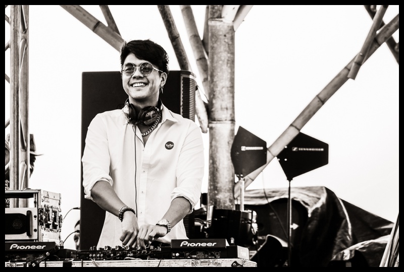 DJ at the krabi Naga Festival on Klong Muang beach 2020